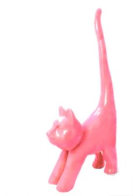 Sculpture En Résine Chat Rose XXL - 210cm