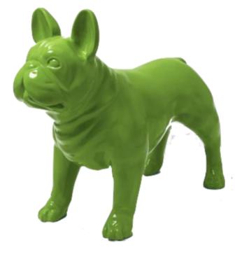 Statue en Résine Bulldog Français Vert - 90cm