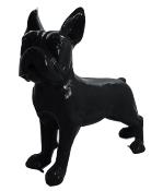Statue en Résine Bulldog Français Noir - 180cm