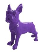 Statue en Résine Bulldog Français Violet - 180cm