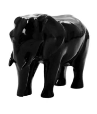Sculpture en résine Éléphant Noir - 30cm