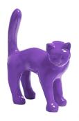 Statue En Résine Chat Violet - 35cm