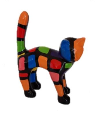 Statue En Résine Chat Puzzle - 45cm