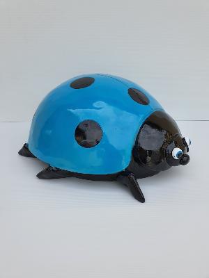 Coccinelle Géante Bleu et Noir - 50cm