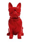 Statue en Résine Bulldog Français Karl Rouge - 35cm