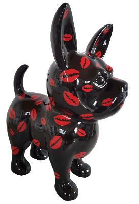 Sculpture Chihuahua Kiss H-90cm