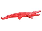 Sculpture en resine d'un crocodile géant Rouge L-320cm