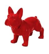 Statue en résine Bulldog Français Rouge - 45 cm