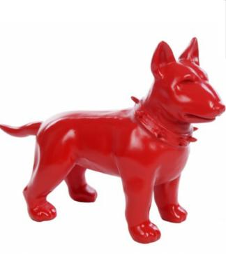 Statue en Résine Bull Terrier Rouge - 110cm