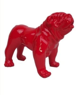 Statue Bulldog anglais en résine Rouge - 60cm