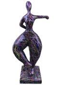 Statue danseuse NANA Splash Noir en résine - H 135cm