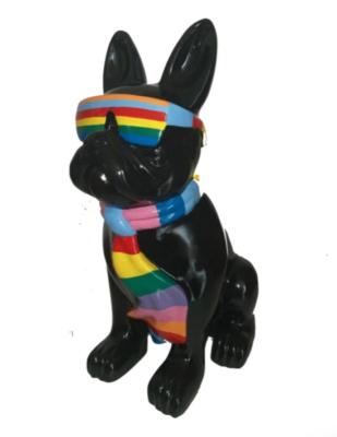 Statue en Résine Bulldog Français Karl Multicolore - 35cm