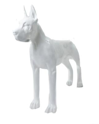 Statue Résine Dogue Allemand Blanc - 120cm