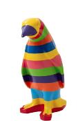 Sculpture en résine Pingouin Multicolore - H 120cm