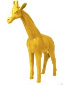 Statue Girafe en résine Jaune - 110cm