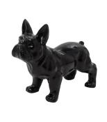 Statue en résine Bulldog Français Noir - 45 cm