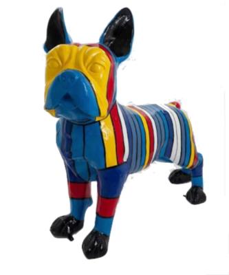 Statue en Résine Bulldog Français Multicolore 2- 180cm