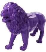 Sculpture Lion Design Origami Violet - L 100cm