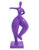Statue danseuse NANA Violet en résine - H 135cm