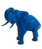 Sculpture en résine Éléphant Bleu - 90cm