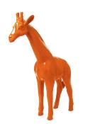 Statue Girafe en résine Orange - 110cm