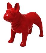 Statue en Résine Bulldog Français Rouge - 90cm