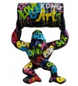 Statue en résine Gorille Bidon POP ART - 100cm