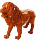 Sculpture Lion Design Origami Orange - L 100cm