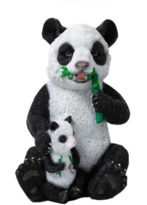 Statue Panda Résine Avec Bébé - 45cm