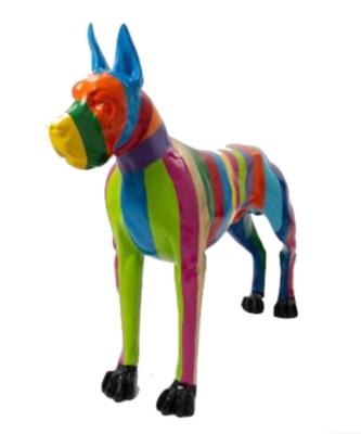Statue Résine Dogue Allemand Multicolore - 120cm