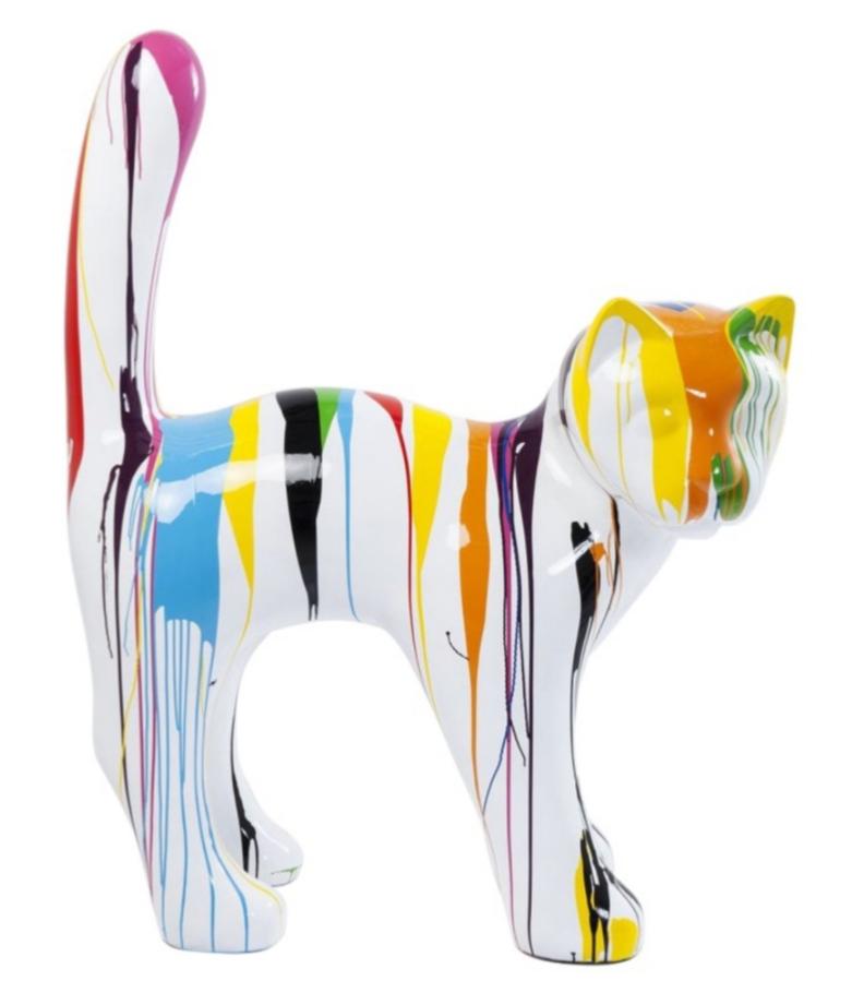 Statue Resine Chat Trash Livraison Gratuite