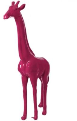  Sculpture en Résine Girafe Rose - 210cm